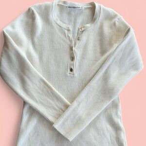 Abercrombie & Fitch White Cashmere Top
